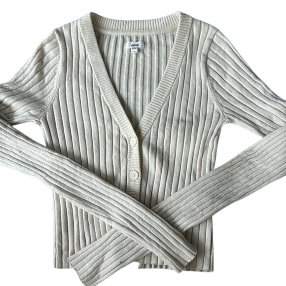 Cozy Aerie Cream Button-Up Sweater – Perfect for Layering! - Picture 1 of 3